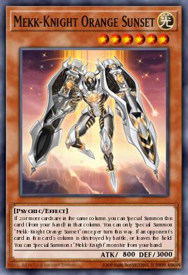 Mekk-Knight Orange Sunset