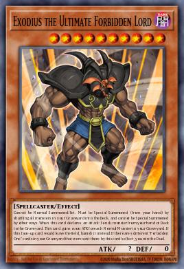 Exodius the Ultimate Forbidden Lord